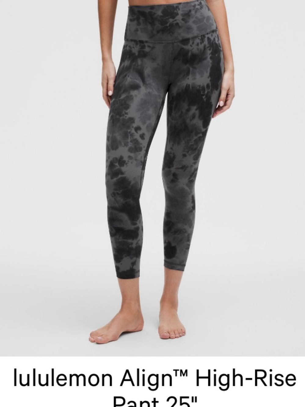 lululemon athletica Tie-Dye Gray/Black Align High-Rise Leggings